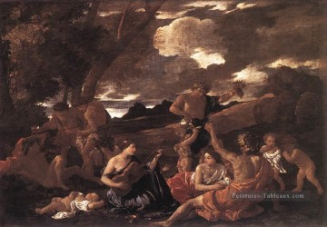 Bacchanale classique peintre Nicolas Poussin Peinture à l'huile